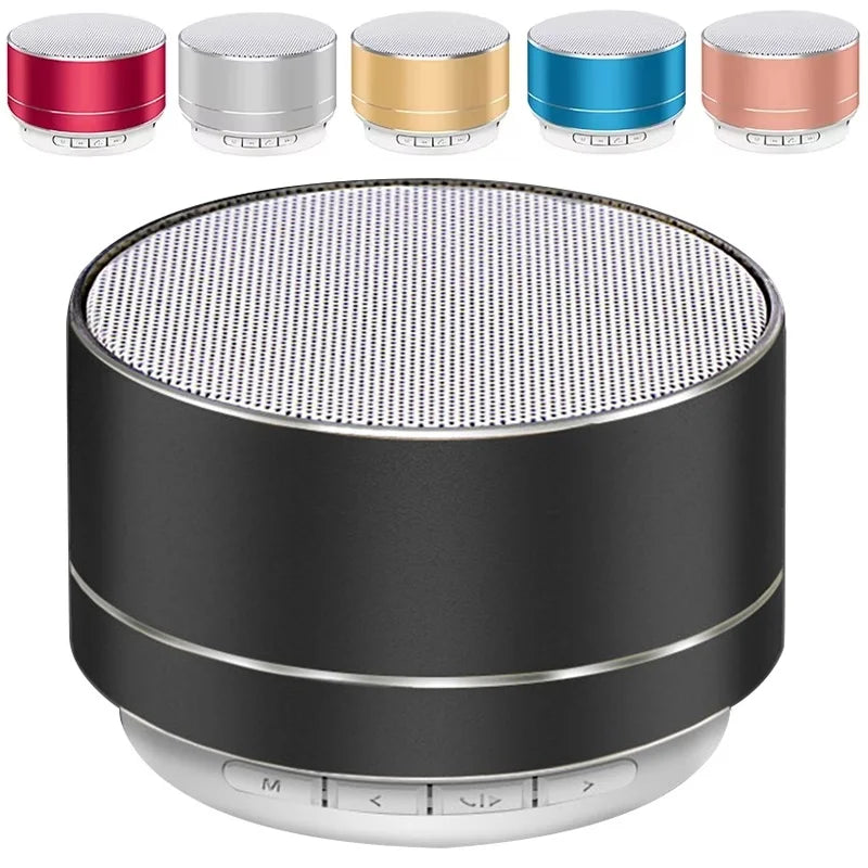 Portable Wireless Bluetooth Speaker Music Stereo Surround Mini Outdoor Subwoofer Speaker Colorful Led Light Small Audio Player