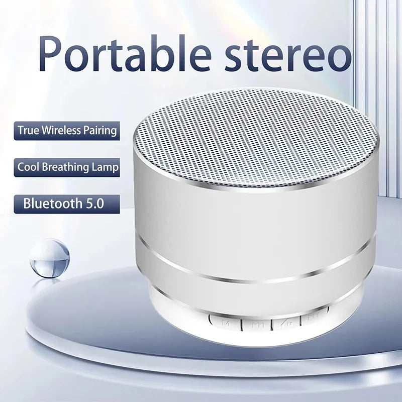 A10 Outdoor Subwoofer Mini Portable Speaker FM Radio Music Speaker Aluminum Alloy Wireless Bluetooth Small Speaker For Outdoor