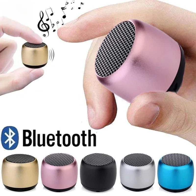 1PC Mini Wireless Bluetooth Speaker Portable Metal Wireless Loudspeaker Mobile Phone Computer Music Player